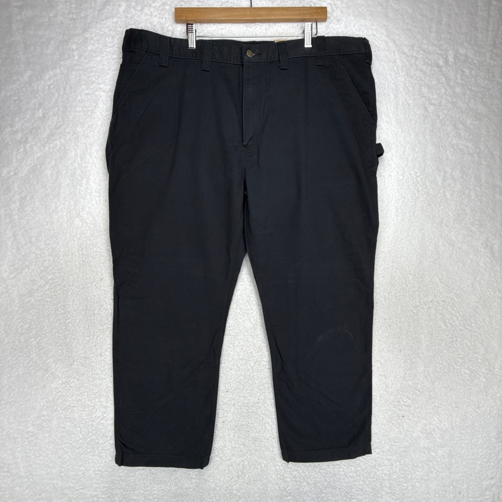 Carhartt B324-BLK‎ Washed Twill Dungaree Relaxed Fit Pants Black 46x30 Mens NWT